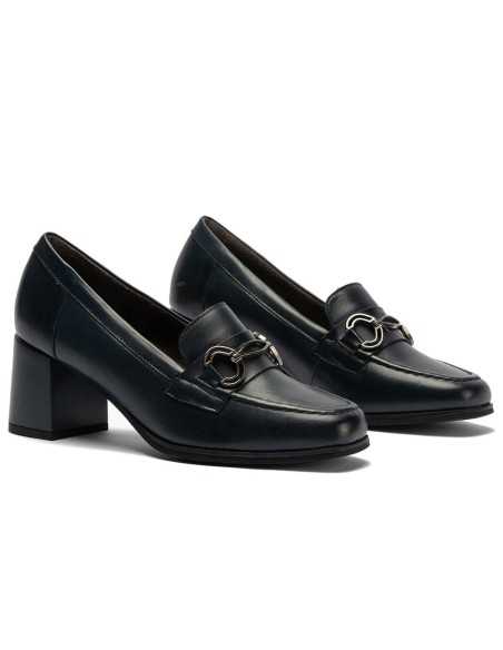JucaZapatos - Pitillos 10837 - MARINO - Mocasín en Napa con adorno de mujer color marino