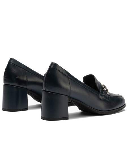 JucaZapatos - Pitillos 10837 - MARINO - Mocasín en Napa con adorno de mujer color marino