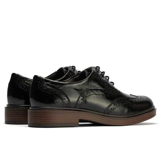 JucaZapatos - Pitillos 10891 - NEGRO - Ingles en Charol con cordones de mujer color negro