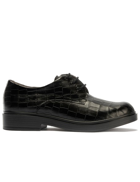JucaZapatos - Pitillos 10894 - NEGRO - Blucher en Coco con cordones de mujer color negro