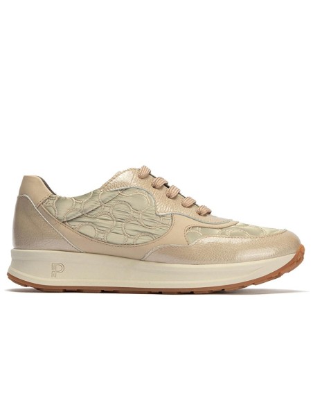 JucaZapatos - Pitillos 10905 - PIEDRA - Deportivo Combinado con Nylon de mujer color piedra