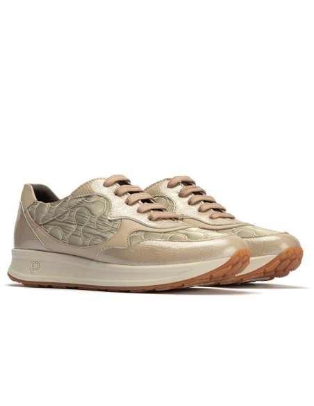 JucaZapatos - Pitillos 10905 - PIEDRA - Deportivo Combinado con Nylon de mujer color piedra