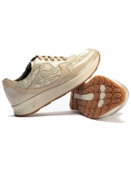 JucaZapatos - Pitillos 10905 - PIEDRA - Deportivo Combinado con Nylon de mujer color piedra