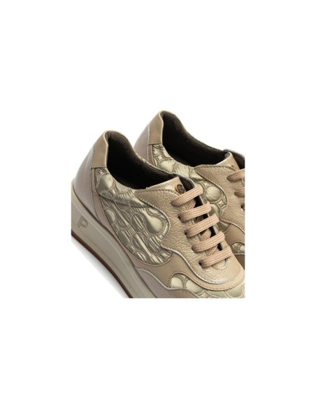 JucaZapatos - Pitillos 10905 - PIEDRA - Deportivo Combinado con Nylon de mujer color piedra