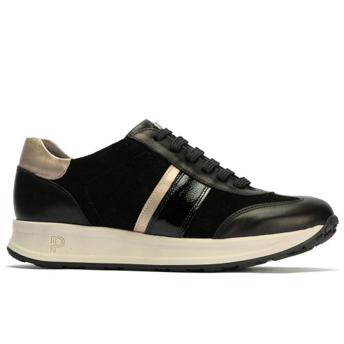 JucaZapatos - Pitillos 10906 - NEGRO - Deportivo Combinado con Serraje de mujer color negro