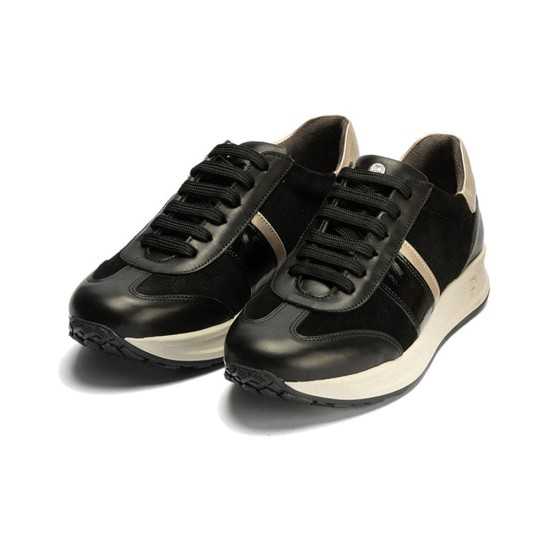 JucaZapatos - Pitillos 10906 - NEGRO - Deportivo Combinado con Serraje de mujer color negro
