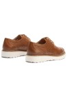 JucaZapatos - Pitillos 11081 - CUERO - Zapato blucher con cordones, en piel napa perforada Cuero