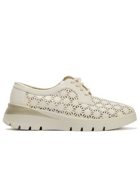 JucaZapatos - Pitillos 11091 - BLANCO - Zapato blucher plataforma con cordones en napa sintética Blanco