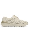 JucaZapatos - Pitillos 11091 - BLANCO - Zapato blucher plataforma con cordones en napa sintética Blanco