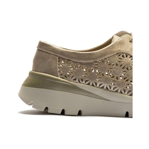 JucaZapatos - Pitillos 11091 - ORO - Zapato blucher plataforma con cordones en napa sintética Oro