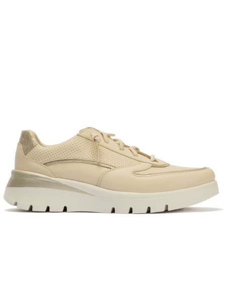 JucaZapatos - Pitillos 11094 - CREMA - Deportivo plataforma con cordones elásticos Crema