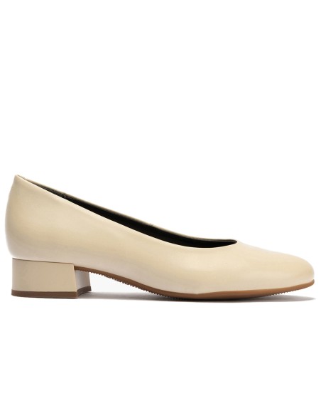 JucaZapatos - Pitillos 111 - CREMA - Zapato de Salón Tacón Bajo Beige
