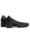 JucaZapatos - Pitillos 11131 - MARINO - Zapato salón con tacón medio, en piel napa perforada Marino