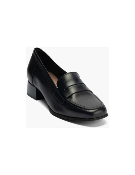JucaZapatos - Pitillos 11152 - MARINO - Mocasín con tacón bajo y antifaz, con punta cuadrada Marino