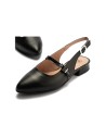 JucaZapatos - Pitillos 11170 - NEGRO - Bailarina con tacón bajo y punta fina Negro