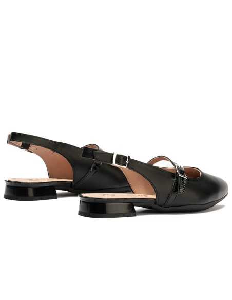 JucaZapatos - Pitillos 11170 - NEGRO - Bailarina con tacón bajo y punta fina Negro