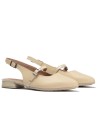 JucaZapatos - Pitillos 11170 - CREMA - Bailarina con tacón bajo y punta fina Crema