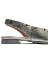 JucaZapatos - Pitillos 11173 - PLATA - Bailarina con tacón bajo, punta fina y detalles metalizados Plata