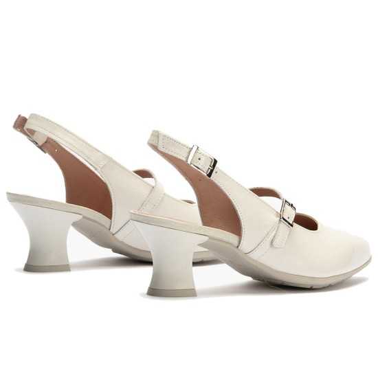 JucaZapatos - Pitillos 11184 - GLACIAL - Zapato salón destalonado con tacón medio, en piel charol y pulsera Glacial