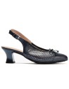 JucaZapatos - Pitillos 11188 - MARINO - Zapato de salón con tacón medio, punta fina y pulsera Marino