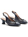 JucaZapatos - Pitillos 11188 - MARINO - Zapato de salón con tacón medio, punta fina y pulsera Marino