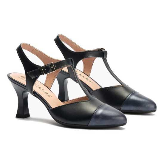 JucaZapatos - Pitillos 11193 - MARINO - Zapato estilo Gilda con tacón alto y punta fina Marino