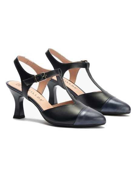 JucaZapatos - Pitillos 11193 - MARINO - Zapato estilo Gilda con tacón alto y punta fina Marino