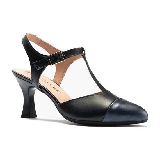 JucaZapatos - Pitillos 11193 - MARINO - Zapato estilo Gilda con tacón alto y punta fina Marino