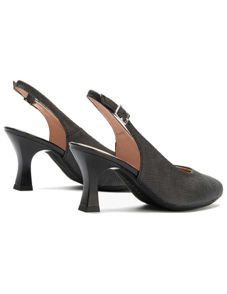 JucaZapatos - Pitillos 11194 - NEGRO - Zapato destalonado con tacón alto y punta fina Negro
