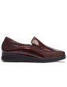 JucaZapatos - Pitillos 11500 - BURDEOS - Gucci Elásticos combinado Charol con Lycra Burdeos
