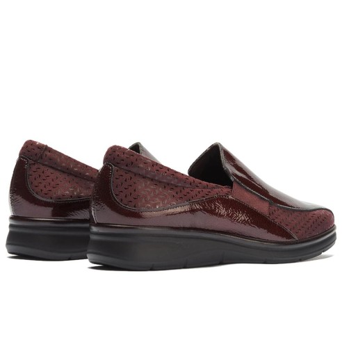 JucaZapatos - Pitillos 11500 - BURDEOS - Gucci Elásticos combinado Charol con Lycra Burdeos
