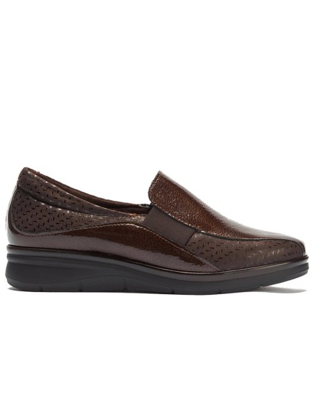 JucaZapatos - Pitillos 11500 - MARRON - Gucci Elásticos combinado Charol con Lycra Marrón