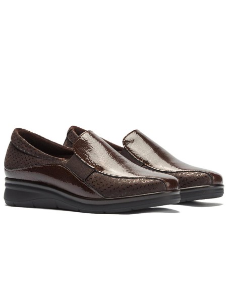 JucaZapatos - Pitillos 11500 - MARRON - Gucci Elásticos combinado Charol con Lycra Marrón