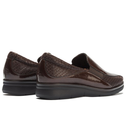 JucaZapatos - Pitillos 11500 - MARRON - Gucci Elásticos combinado Charol con Lycra Marrón