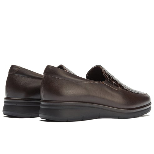 JucaZapatos - Pitillos 11503 - MARRON - Manoletina combinada Napa con Coco Charol Marrón
