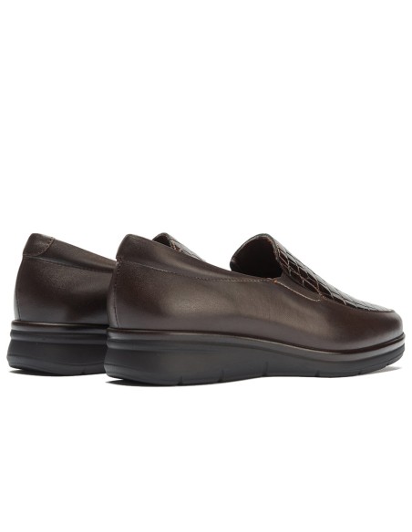 JucaZapatos - Pitillos 11503 - MARRON - Manoletina combinada Napa con Coco Charol Marrón