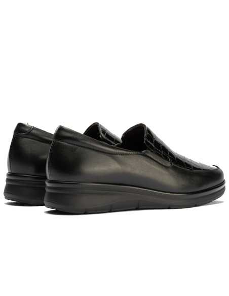 JucaZapatos - Pitillos 11503 - NEGRO - Manoletina combinada Napa con Coco Charol Negro