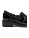 JucaZapatos - Pitillos 11521 - NEGRO - Manoletina con elásticos combinado charol con lycra Negro