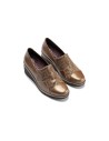 JucaZapatos - Pitillos 11531 - TOPO - Abotinado combinado charol con lycra Topo