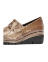 JucaZapatos - Pitillos 11531 - TOPO - Abotinado combinado charol con lycra Topo