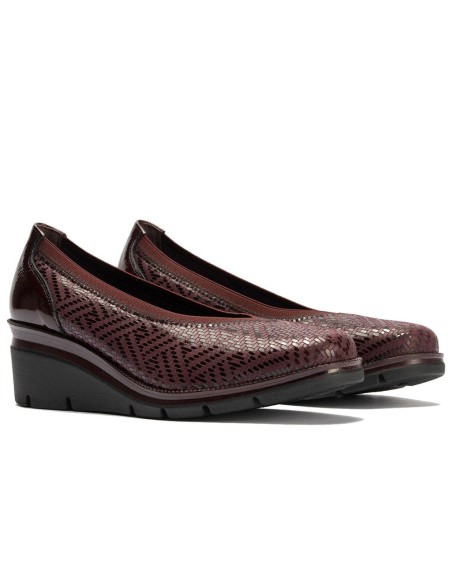 JucaZapatos - Pitillos 11532 - BURDEOS - Salón elástico lycra Burdeos