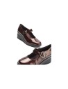 JucaZapatos - Pitillos 11534 - BURDEOS - Mercedes con Velcro charol Burdeos