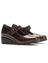 JucaZapatos - Pitillos 11534 - MARRON - Mercedes con Velcro charol Marrón