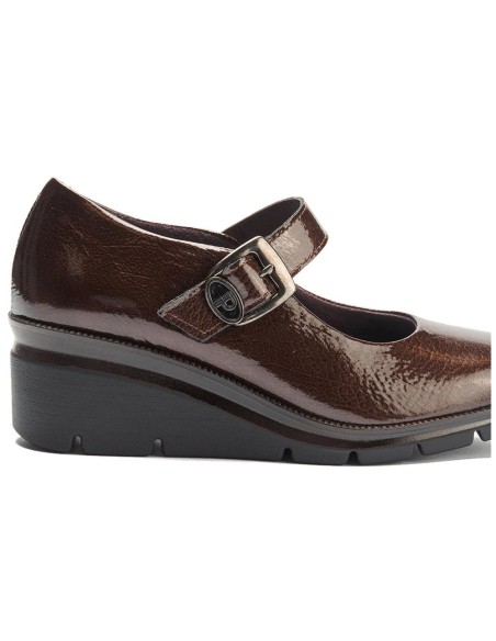 JucaZapatos - Pitillos 11534 - MARRON - Mercedes con Velcro charol Marrón