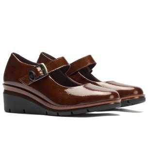 JucaZapatos - Pitillos 11534 - BURDEOS - Mercedes con Velcro charol Burdeos 2