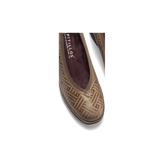 JucaZapatos - Pitillos 11534 - TOPO - Mercedes con Velcro charol Topo