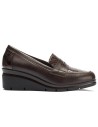 JucaZapatos - Pitillos 11535 - MARRON - Mocasín combinado napa con serpiente charol Marrón