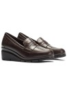 JucaZapatos - Pitillos 11535 - MARRON - Mocasín combinado napa con serpiente charol Marrón