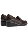 JucaZapatos - Pitillos 11535 - MARRON - Mocasín combinado napa con serpiente charol Marrón