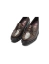JucaZapatos - Pitillos 11535 - MARRON - Mocasín combinado napa con serpiente charol Marrón